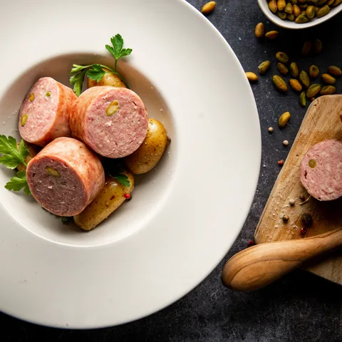 Saucisson à cuire pistaché Bobosse